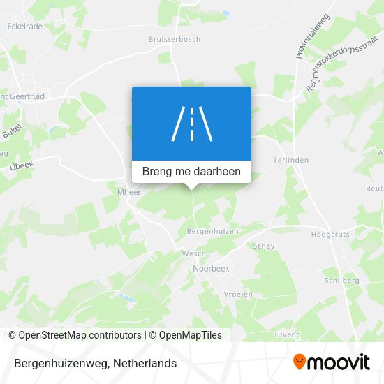 Bergenhuizenweg kaart