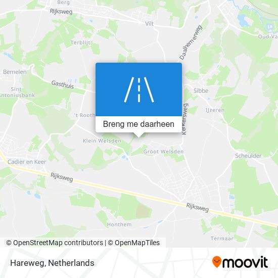 Hareweg kaart