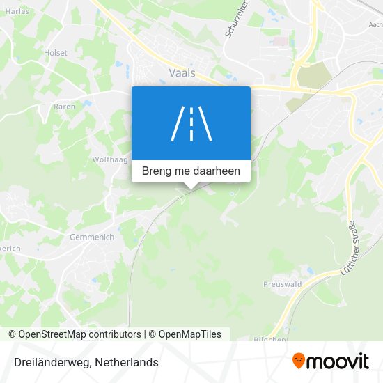 Dreiländerweg kaart