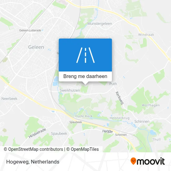 Hogeweg kaart