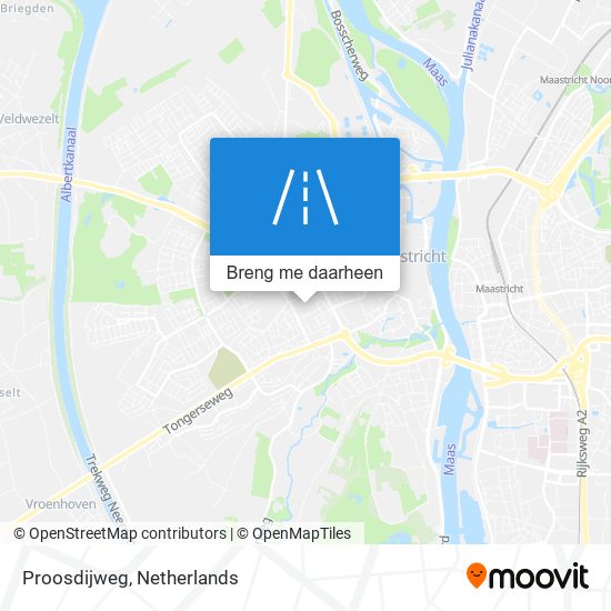 Proosdijweg kaart