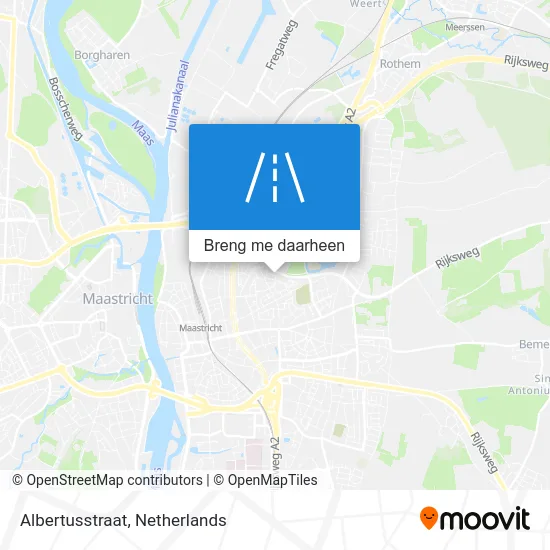 Albertusstraat kaart