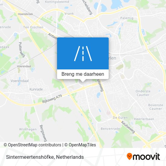 Sintermeertenshöfke kaart