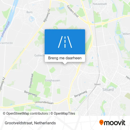 Grootveldstraat kaart
