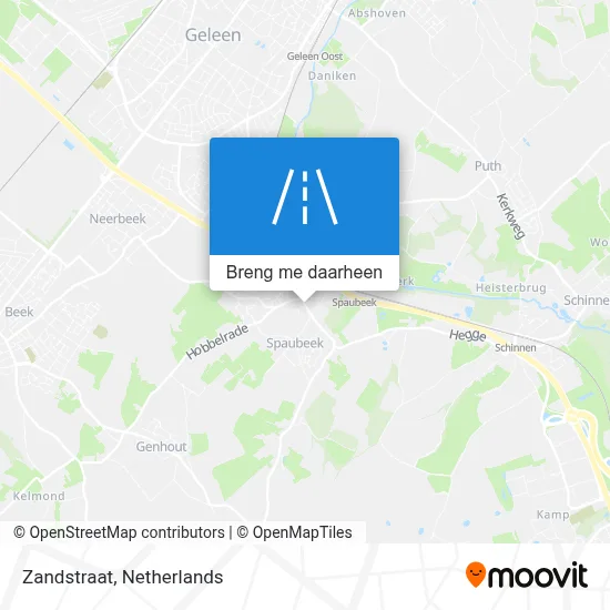 Zandstraat kaart