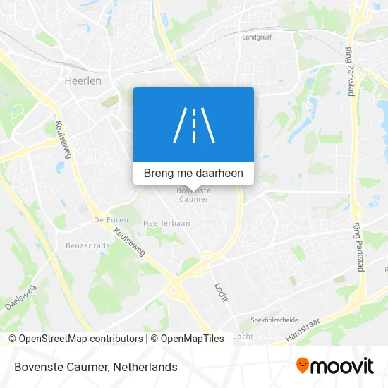 Bovenste Caumer kaart