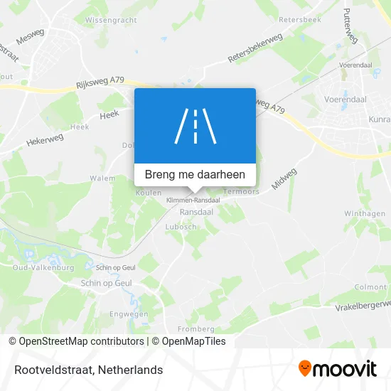 Rootveldstraat kaart