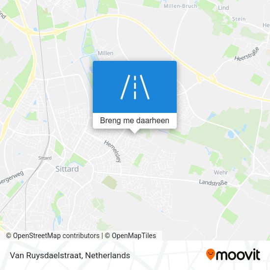 Van Ruysdaelstraat kaart