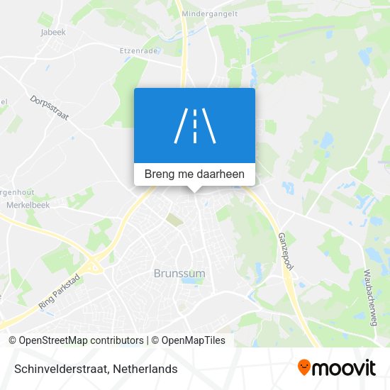 Schinvelderstraat kaart