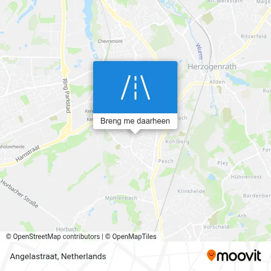 Angelastraat kaart