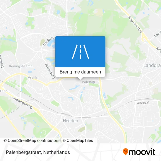 Palenbergstraat kaart