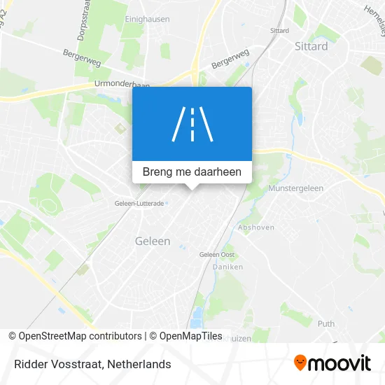 Ridder Vosstraat kaart