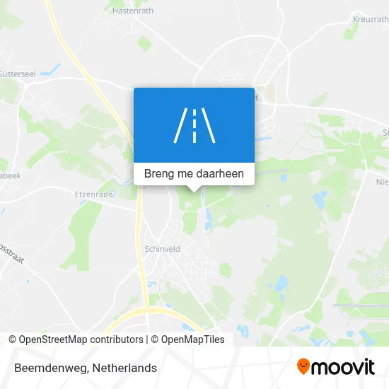 Beemdenweg kaart
