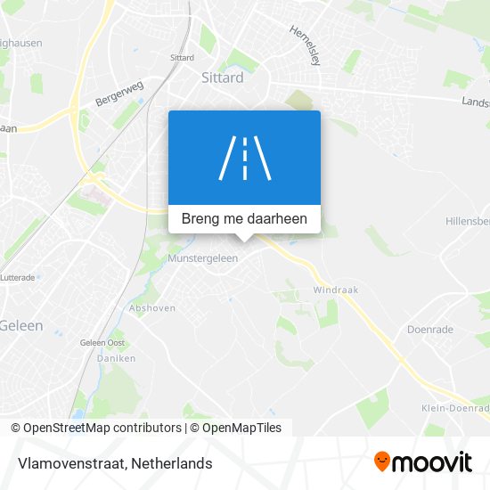 Vlamovenstraat kaart