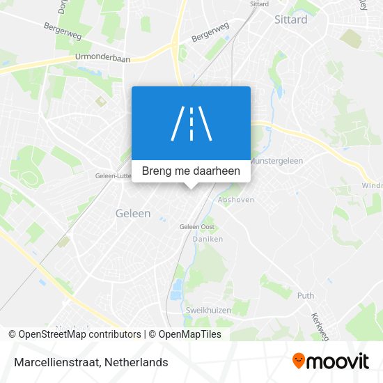 Marcellienstraat kaart