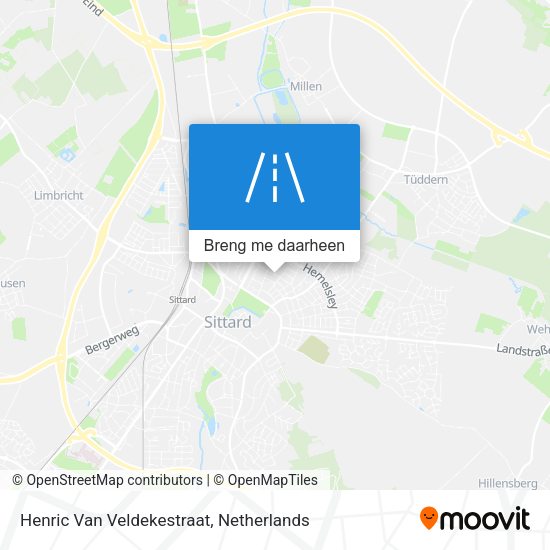 Henric Van Veldekestraat kaart