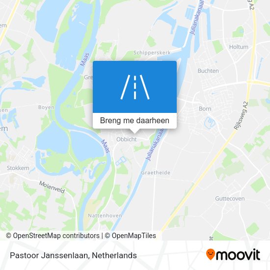 Pastoor Janssenlaan kaart