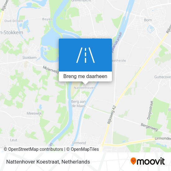 Nattenhover Koestraat kaart