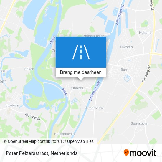 Pater Pelzersstraat kaart
