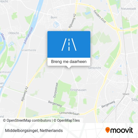 Middelborgsingel kaart