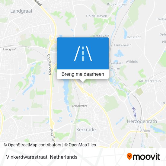 Vinkerdwarsstraat kaart