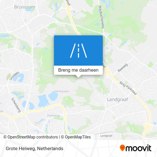 Grote Heiweg kaart