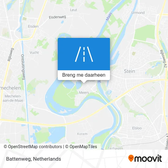Battenweg kaart