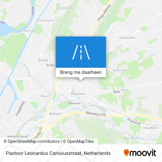 Pastoor Leonardus Canisiusstraat kaart