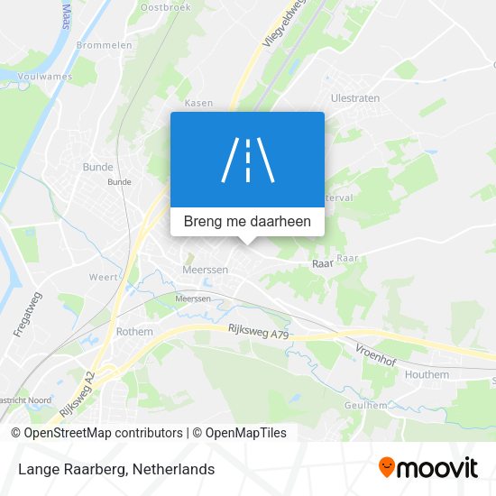 Lange Raarberg kaart