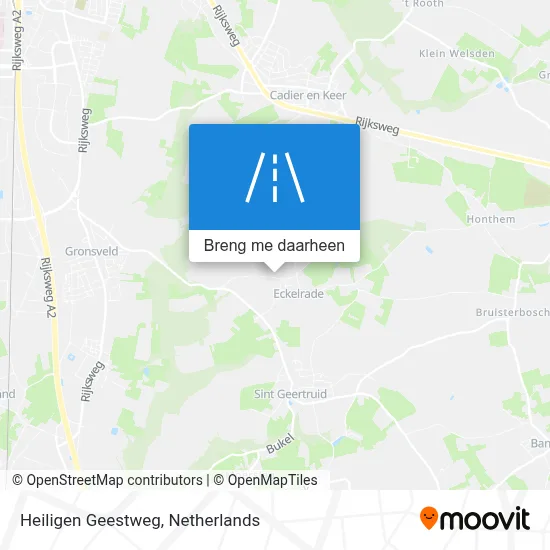 Heiligen Geestweg kaart