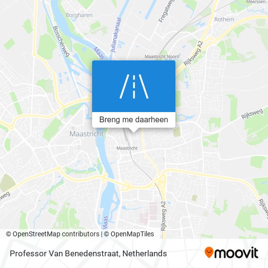 Professor Van Benedenstraat kaart