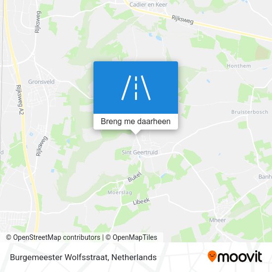 Burgemeester Wolfsstraat kaart