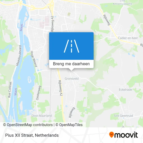 Pius XII Straat kaart