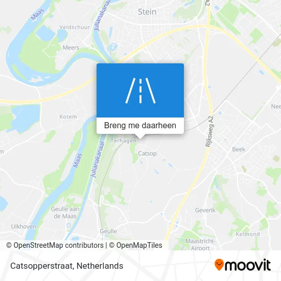 Catsopperstraat kaart