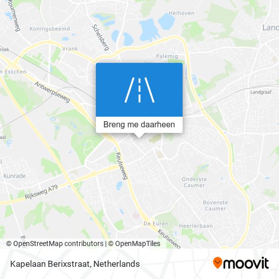 Kapelaan Berixstraat kaart