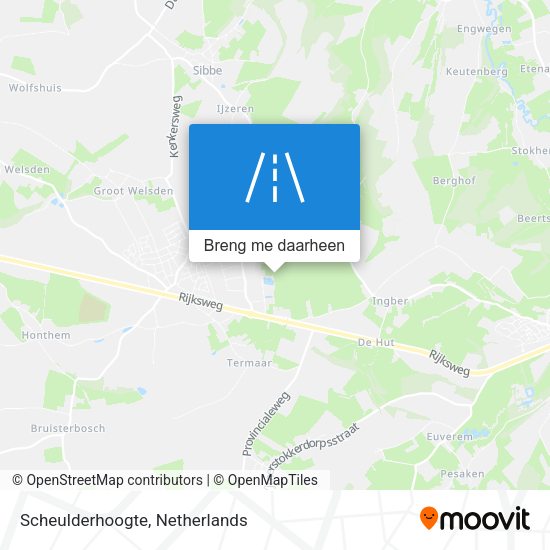 Scheulderhoogte kaart