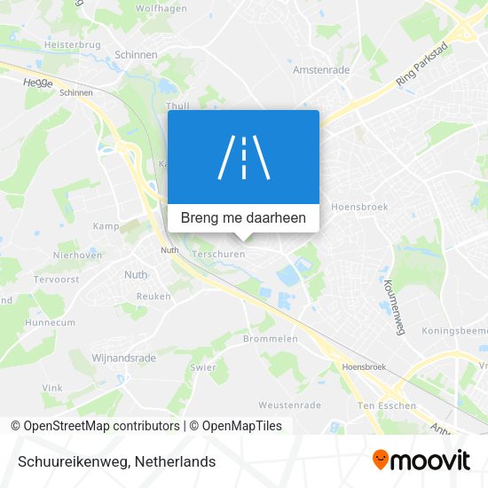 Schuureikenweg kaart