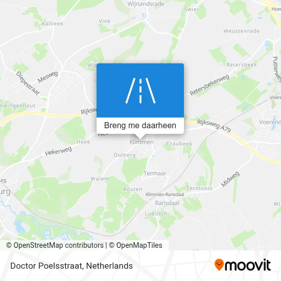 Doctor Poelsstraat kaart