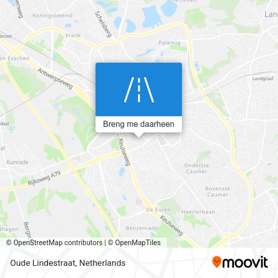 Oude Lindestraat kaart