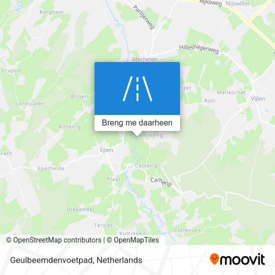 Geulbeemdenvoetpad kaart