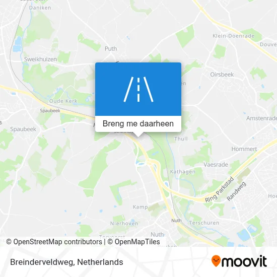 Breinderveldweg kaart