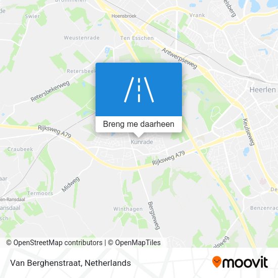 Van Berghenstraat kaart