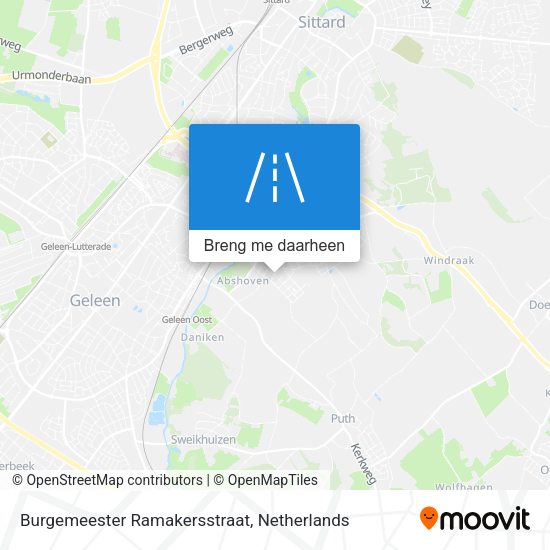 Burgemeester Ramakersstraat kaart