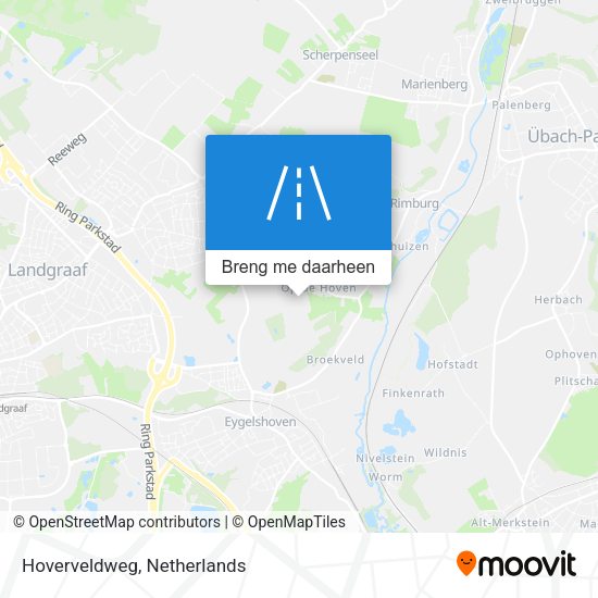 Hoverveldweg kaart