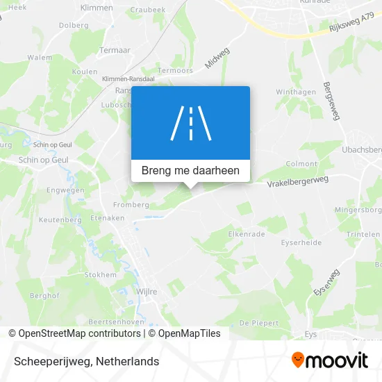 Scheeperijweg kaart