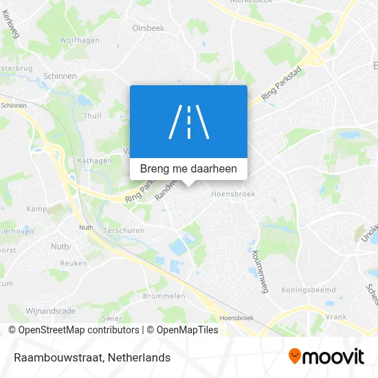 Raambouwstraat kaart