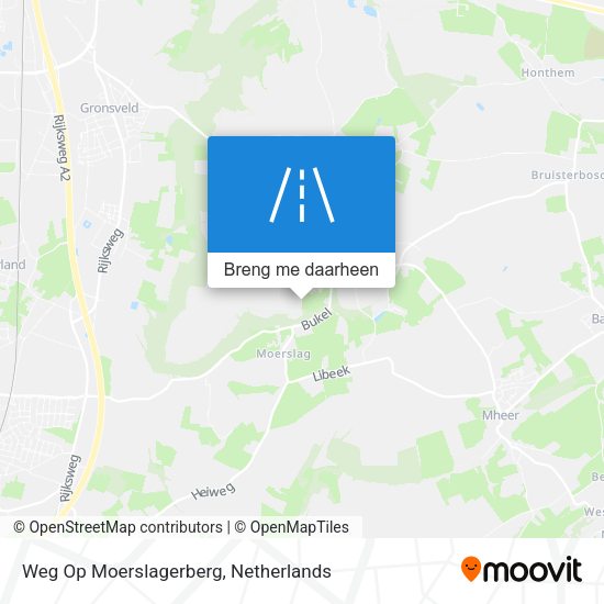 Weg Op Moerslagerberg kaart