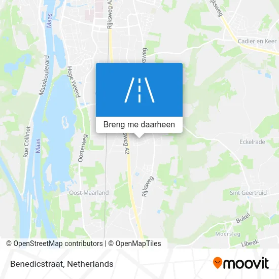 Benedicstraat kaart
