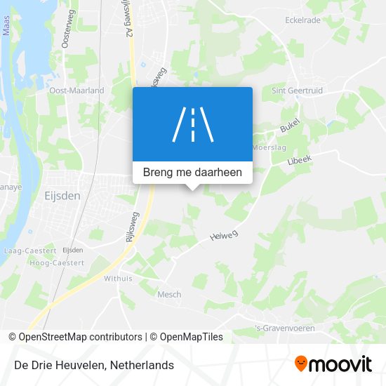 De Drie Heuvelen kaart