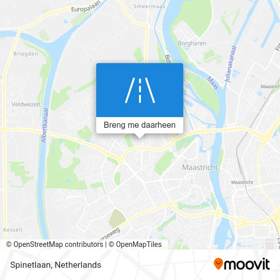 Spinetlaan kaart